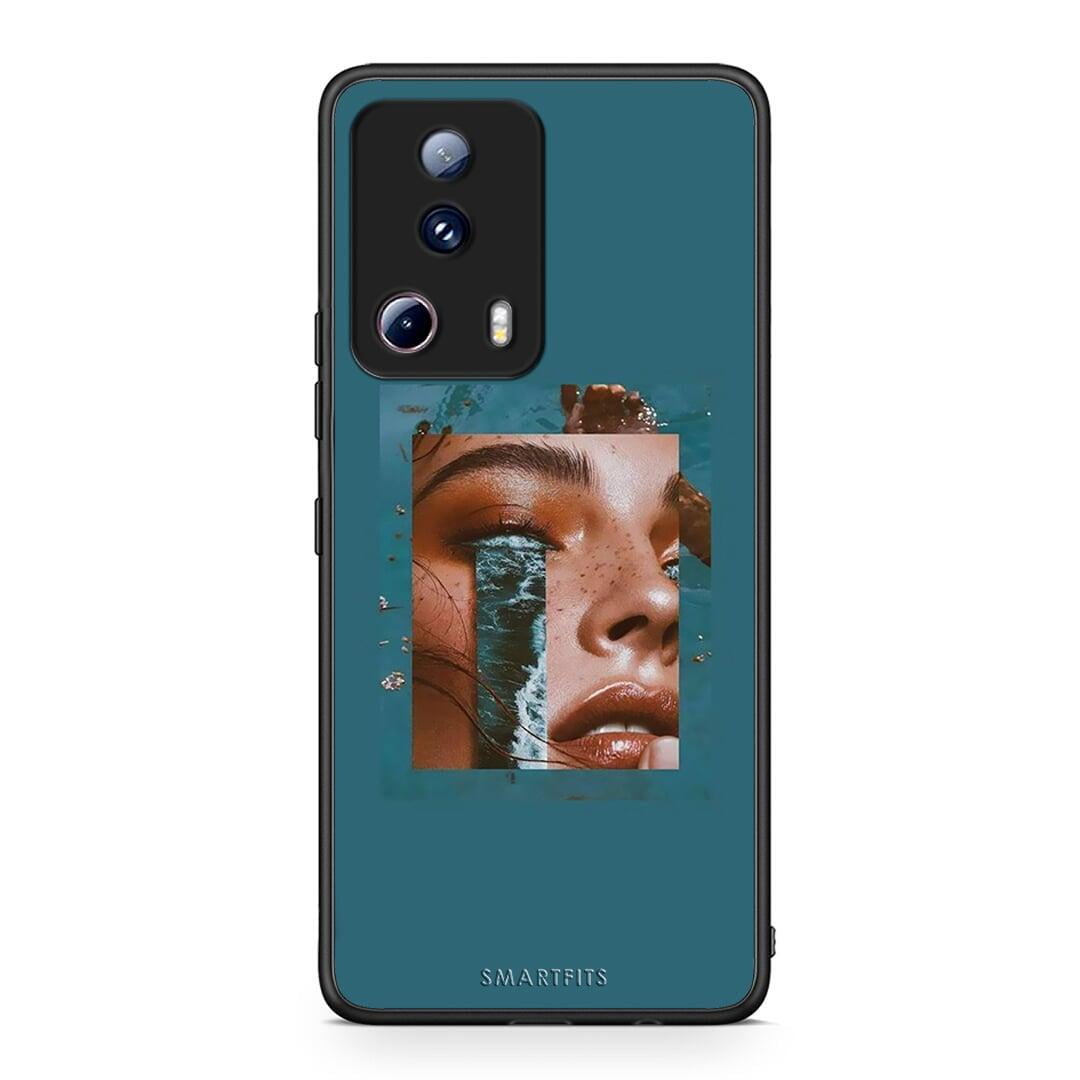 Θήκη Xiaomi 13 Lite 5G Cry An Ocean από τη Smartfits με σχέδιο στο πίσω μέρος και μαύρο περίβλημα | Xiaomi 13 Lite 5G Cry An Ocean Case with Colorful Back and Black Bezels