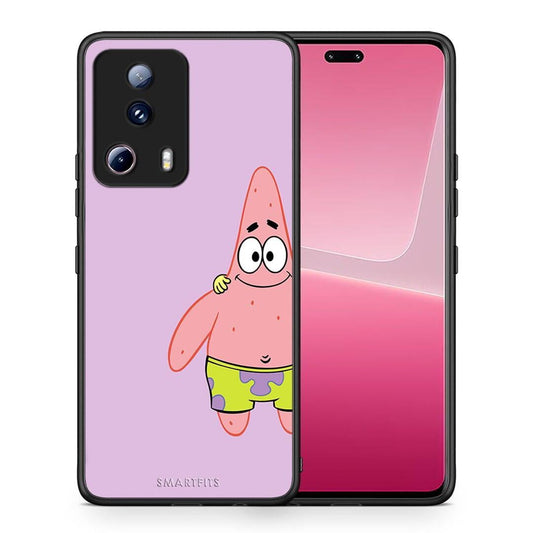 Θήκη Xiaomi 13 Lite 5G Friends Patrick από τη Smartfits με σχέδιο στο πίσω μέρος και μαύρο περίβλημα | Xiaomi 13 Lite 5G Friends Patrick Case with Colorful Back and Black Bezels
