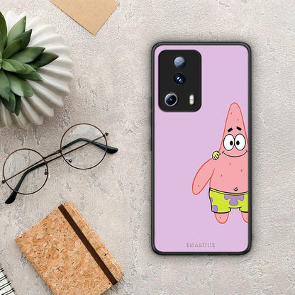 Θήκη Xiaomi 13 Lite 5G Friends Patrick από τη Smartfits με σχέδιο στο πίσω μέρος και μαύρο περίβλημα | Xiaomi 13 Lite 5G Friends Patrick Case with Colorful Back and Black Bezels