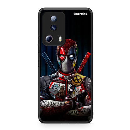 Θήκη Xiaomi 13 Lite 5G Funny Guy από τη Smartfits με σχέδιο στο πίσω μέρος και μαύρο περίβλημα | Xiaomi 13 Lite 5G Funny Guy Case with Colorful Back and Black Bezels