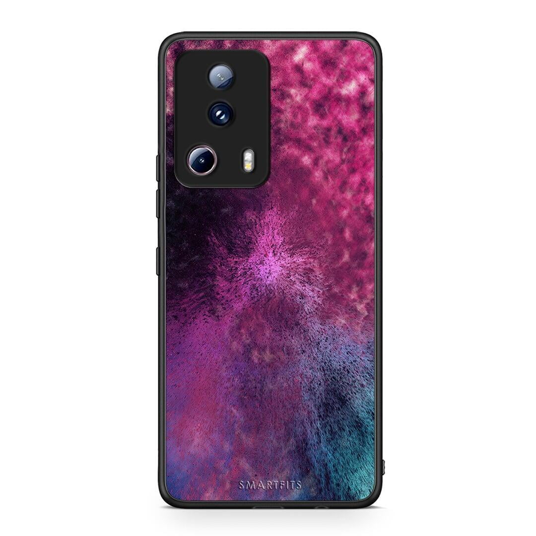 Θήκη Xiaomi 13 Lite 5G Galactic Aurora από τη Smartfits με σχέδιο στο πίσω μέρος και μαύρο περίβλημα | Xiaomi 13 Lite 5G Galactic Aurora Case with Colorful Back and Black Bezels