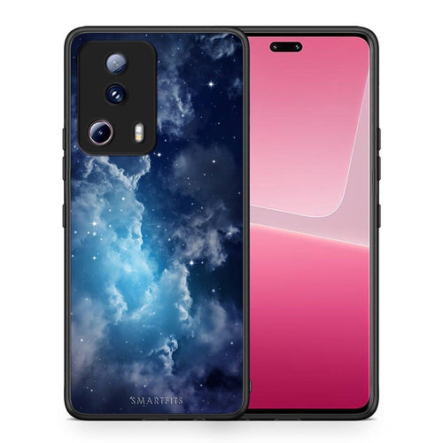 Θήκη Xiaomi 13 Lite 5G Galactic Blue Sky από τη Smartfits με σχέδιο στο πίσω μέρος και μαύρο περίβλημα | Xiaomi 13 Lite 5G Galactic Blue Sky Case with Colorful Back and Black Bezels