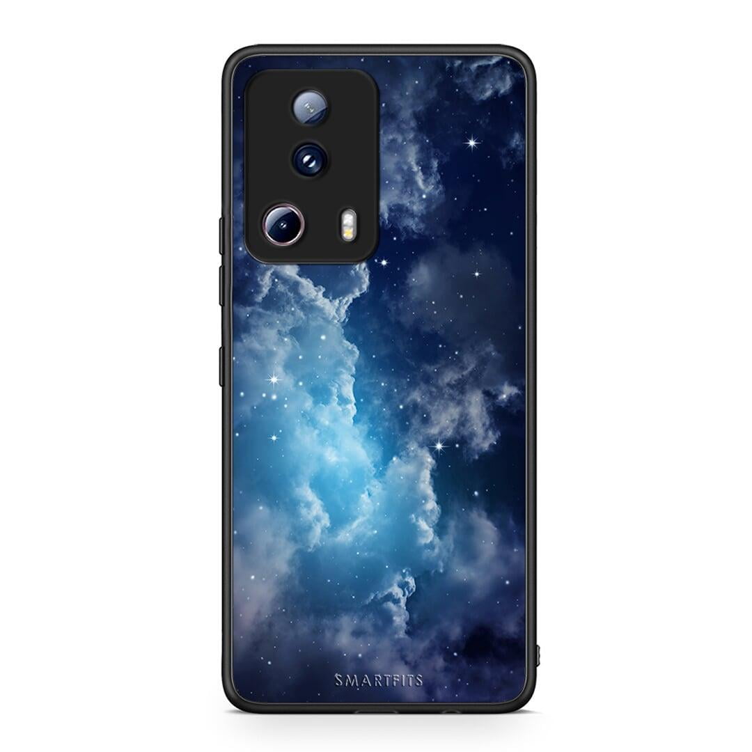 Θήκη Xiaomi 13 Lite 5G Galactic Blue Sky από τη Smartfits με σχέδιο στο πίσω μέρος και μαύρο περίβλημα | Xiaomi 13 Lite 5G Galactic Blue Sky Case with Colorful Back and Black Bezels