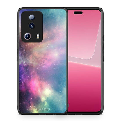 Θήκη Xiaomi 13 Lite 5G Galactic Rainbow από τη Smartfits με σχέδιο στο πίσω μέρος και μαύρο περίβλημα | Xiaomi 13 Lite 5G Galactic Rainbow Case with Colorful Back and Black Bezels