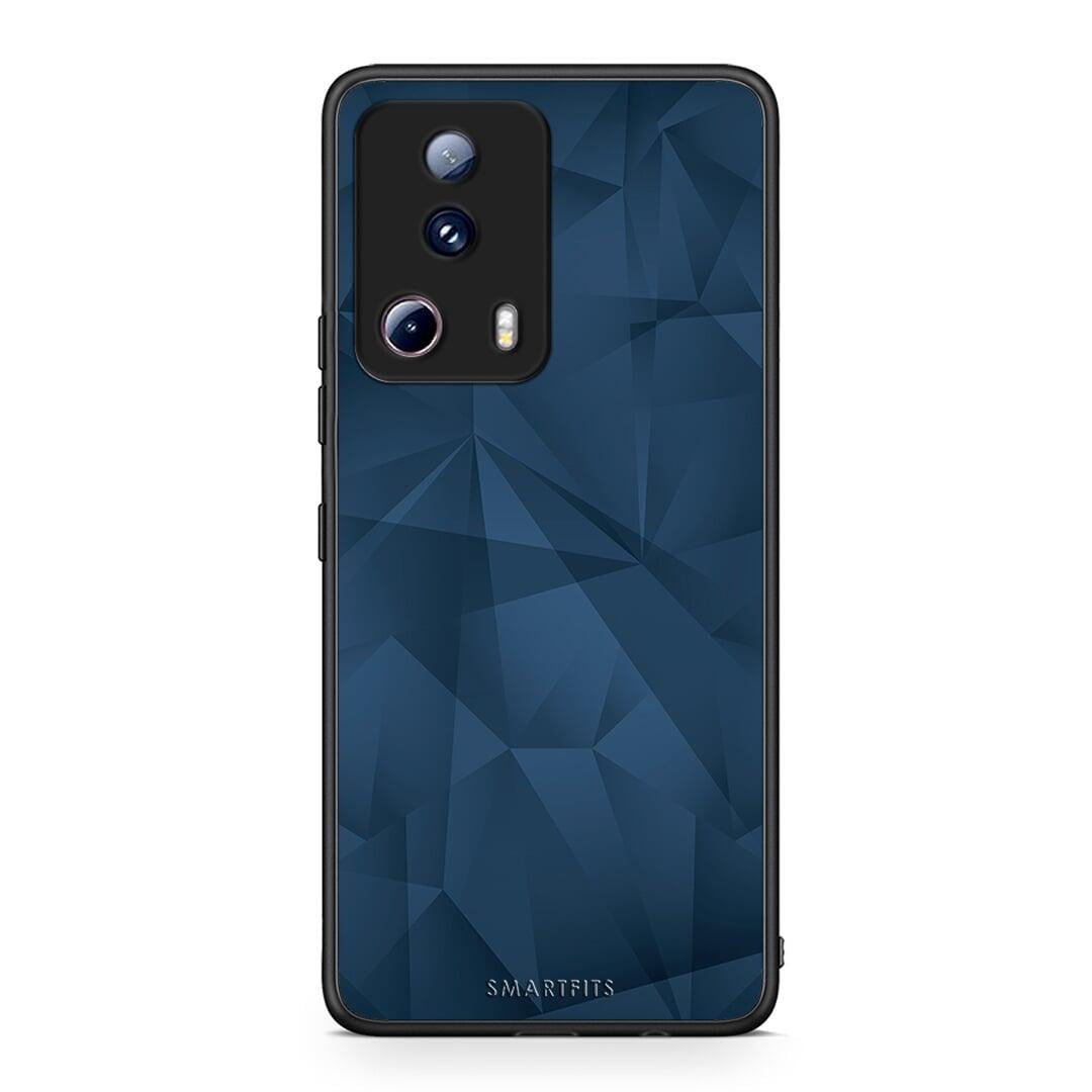 Θήκη Xiaomi 13 Lite 5G Geometric Blue Abstract από τη Smartfits με σχέδιο στο πίσω μέρος και μαύρο περίβλημα | Xiaomi 13 Lite 5G Geometric Blue Abstract Case with Colorful Back and Black Bezels