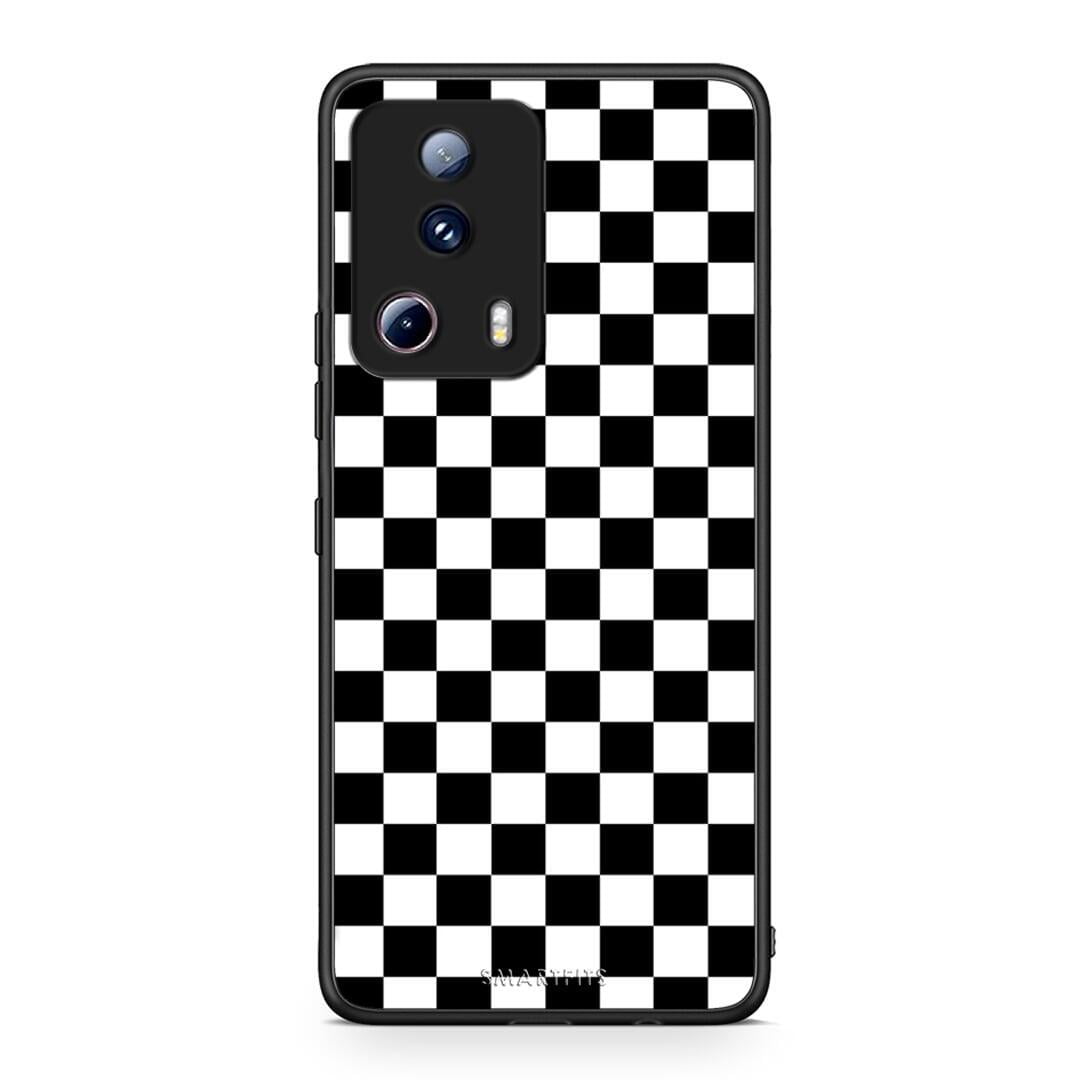 Θήκη Xiaomi 13 Lite 5G Geometric Squares από τη Smartfits με σχέδιο στο πίσω μέρος και μαύρο περίβλημα | Xiaomi 13 Lite 5G Geometric Squares Case with Colorful Back and Black Bezels