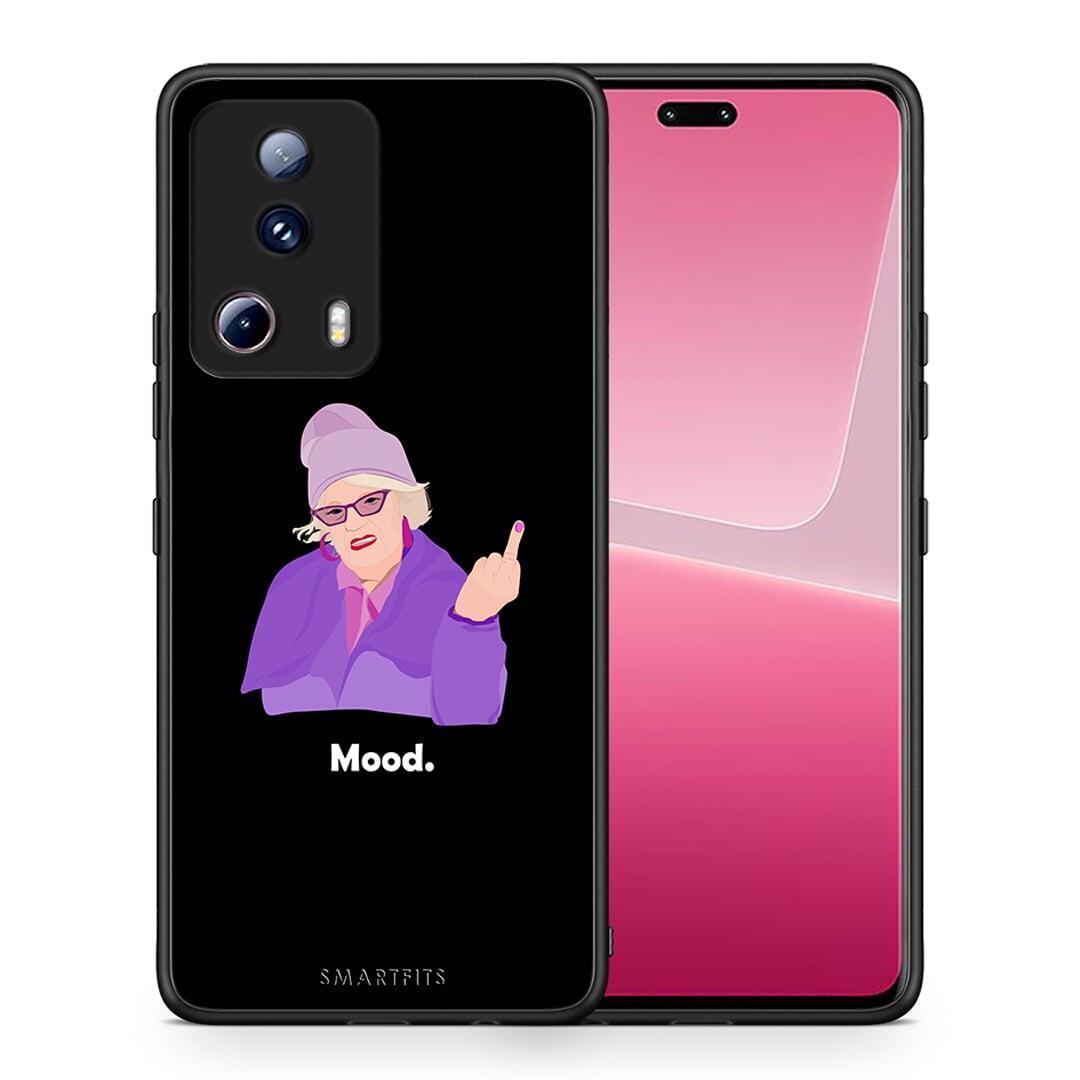 Θήκη Xiaomi 13 Lite 5G Grandma Mood Black από τη Smartfits με σχέδιο στο πίσω μέρος και μαύρο περίβλημα | Xiaomi 13 Lite 5G Grandma Mood Black Case with Colorful Back and Black Bezels