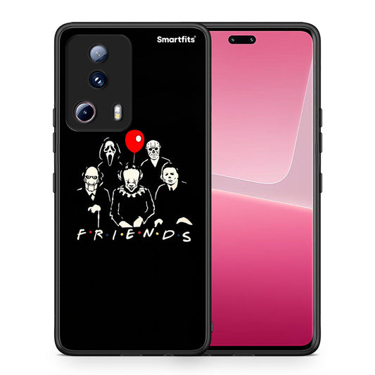 Θήκη Xiaomi 13 Lite 5G Halloween Friends από τη Smartfits με σχέδιο στο πίσω μέρος και μαύρο περίβλημα | Xiaomi 13 Lite 5G Halloween Friends Case with Colorful Back and Black Bezels