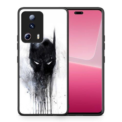 Θήκη Xiaomi 13 Lite 5G Hero Paint Bat από τη Smartfits με σχέδιο στο πίσω μέρος και μαύρο περίβλημα | Xiaomi 13 Lite 5G Hero Paint Bat Case with Colorful Back and Black Bezels