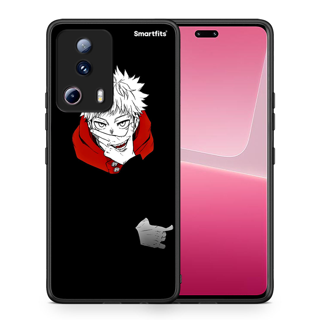 Θήκη Xiaomi 13 Lite 5G Itadori Anime από τη Smartfits με σχέδιο στο πίσω μέρος και μαύρο περίβλημα | Xiaomi 13 Lite 5G Itadori Anime Case with Colorful Back and Black Bezels