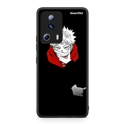 Θήκη Xiaomi 13 Lite 5G Itadori Anime από τη Smartfits με σχέδιο στο πίσω μέρος και μαύρο περίβλημα | Xiaomi 13 Lite 5G Itadori Anime Case with Colorful Back and Black Bezels