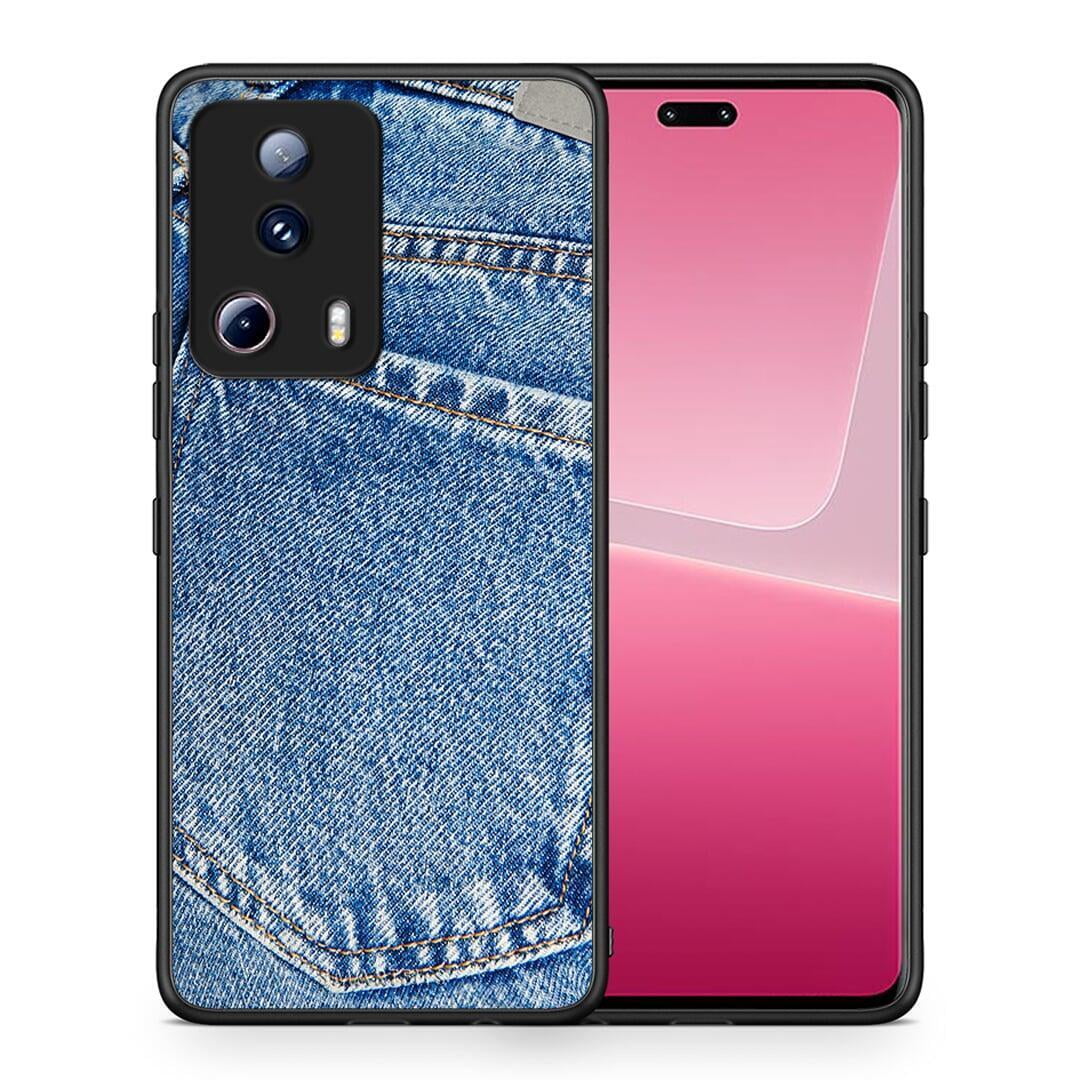 Θήκη Xiaomi 13 Lite 5G Jeans Pocket από τη Smartfits με σχέδιο στο πίσω μέρος και μαύρο περίβλημα | Xiaomi 13 Lite 5G Jeans Pocket Case with Colorful Back and Black Bezels