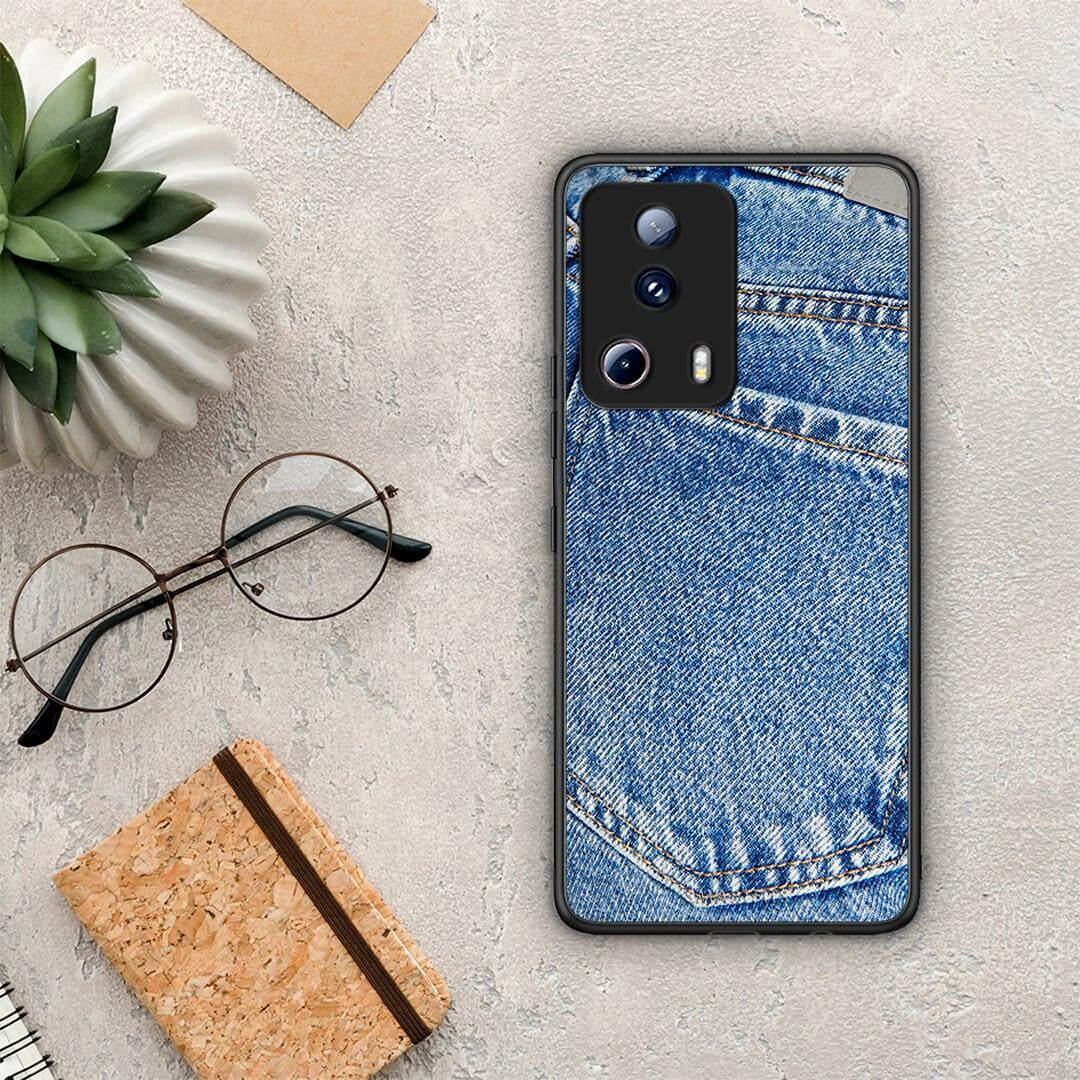 Θήκη Xiaomi 13 Lite 5G Jeans Pocket από τη Smartfits με σχέδιο στο πίσω μέρος και μαύρο περίβλημα | Xiaomi 13 Lite 5G Jeans Pocket Case with Colorful Back and Black Bezels