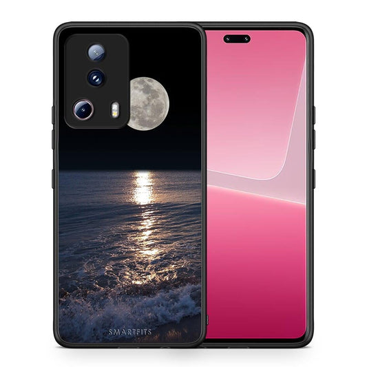 Θήκη Xiaomi 13 Lite 5G Landscape Moon από τη Smartfits με σχέδιο στο πίσω μέρος και μαύρο περίβλημα | Xiaomi 13 Lite 5G Landscape Moon Case with Colorful Back and Black Bezels
