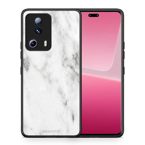 Θήκη Xiaomi 13 Lite 5G Marble White από τη Smartfits με σχέδιο στο πίσω μέρος και μαύρο περίβλημα | Xiaomi 13 Lite 5G Marble White Case with Colorful Back and Black Bezels