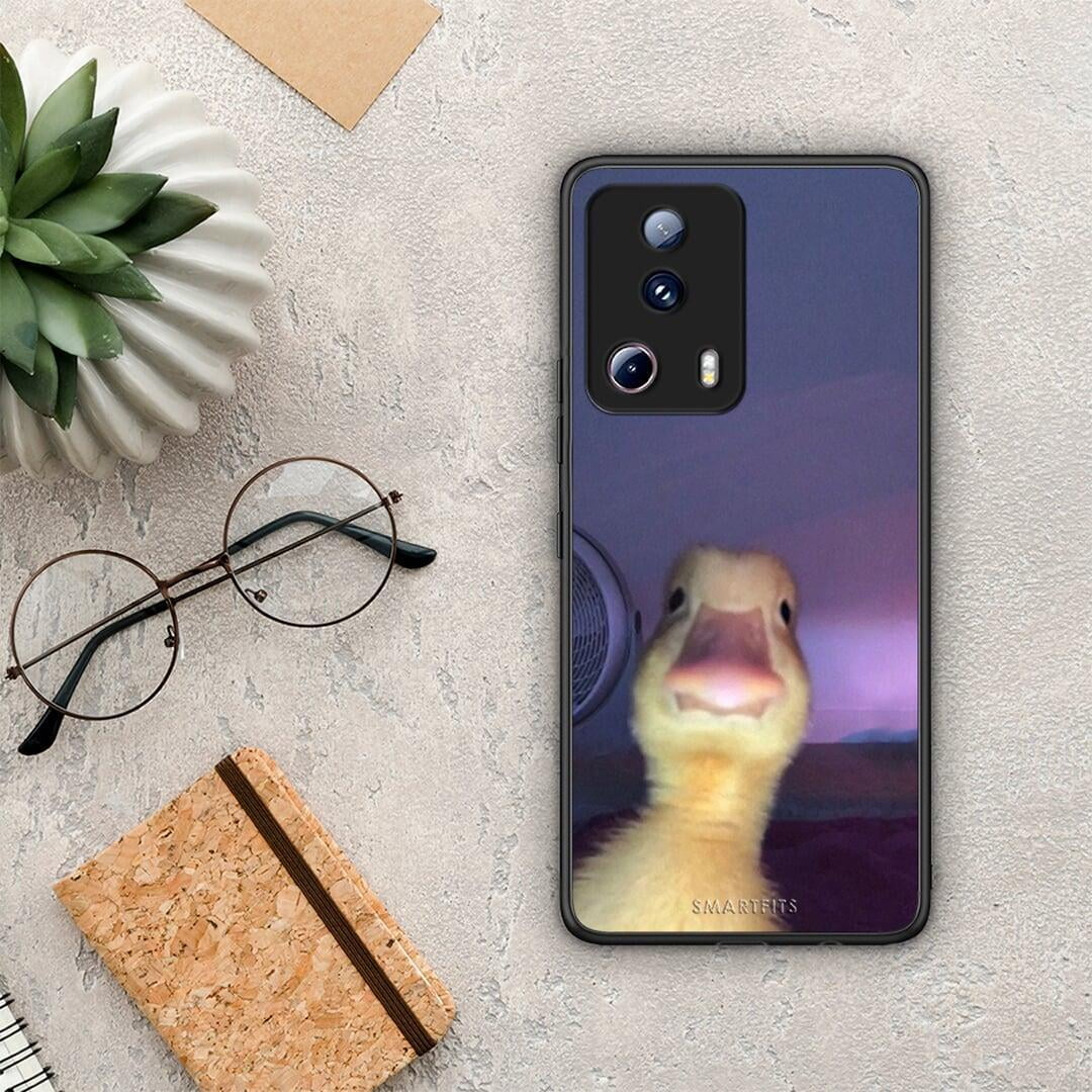 Θήκη Xiaomi 13 Lite 5G Meme Duck από τη Smartfits με σχέδιο στο πίσω μέρος και μαύρο περίβλημα | Xiaomi 13 Lite 5G Meme Duck Case with Colorful Back and Black Bezels