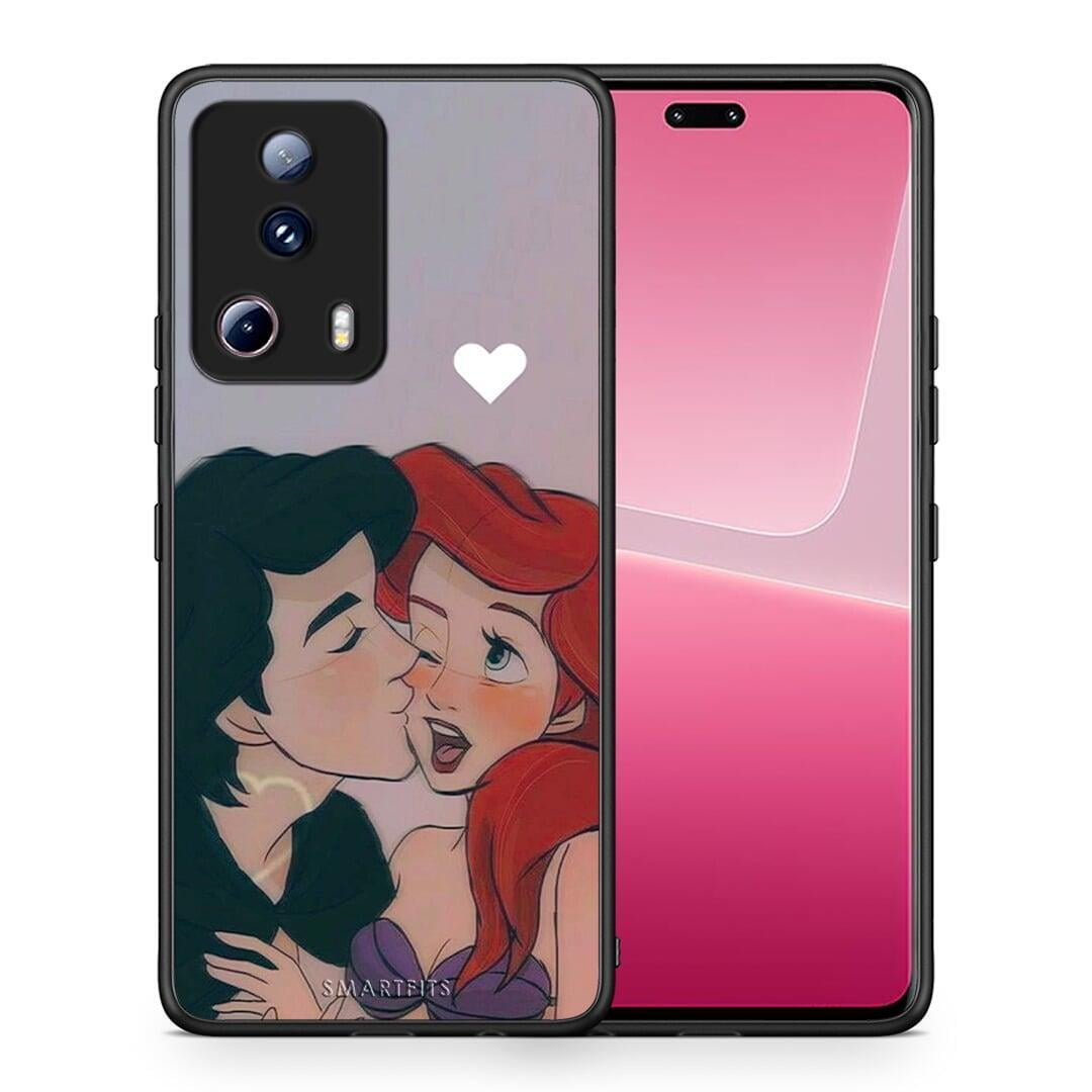 Θήκη Xiaomi 13 Lite 5G Mermaid Couple από τη Smartfits με σχέδιο στο πίσω μέρος και μαύρο περίβλημα | Xiaomi 13 Lite 5G Mermaid Couple Case with Colorful Back and Black Bezels