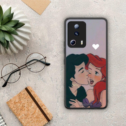 Θήκη Xiaomi 13 Lite 5G Mermaid Couple από τη Smartfits με σχέδιο στο πίσω μέρος και μαύρο περίβλημα | Xiaomi 13 Lite 5G Mermaid Couple Case with Colorful Back and Black Bezels