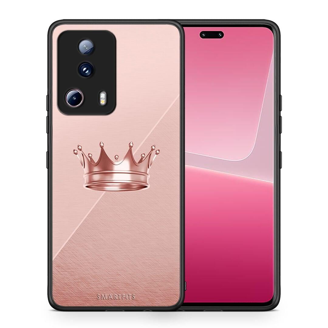 Θήκη Xiaomi 13 Lite 5G Minimal Crown από τη Smartfits με σχέδιο στο πίσω μέρος και μαύρο περίβλημα | Xiaomi 13 Lite 5G Minimal Crown Case with Colorful Back and Black Bezels