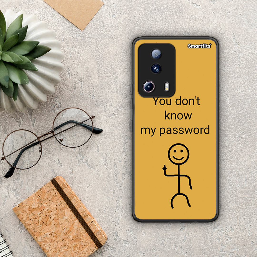 Θήκη Xiaomi 13 Lite 5G My Password από τη Smartfits με σχέδιο στο πίσω μέρος και μαύρο περίβλημα | Xiaomi 13 Lite 5G My Password Case with Colorful Back and Black Bezels