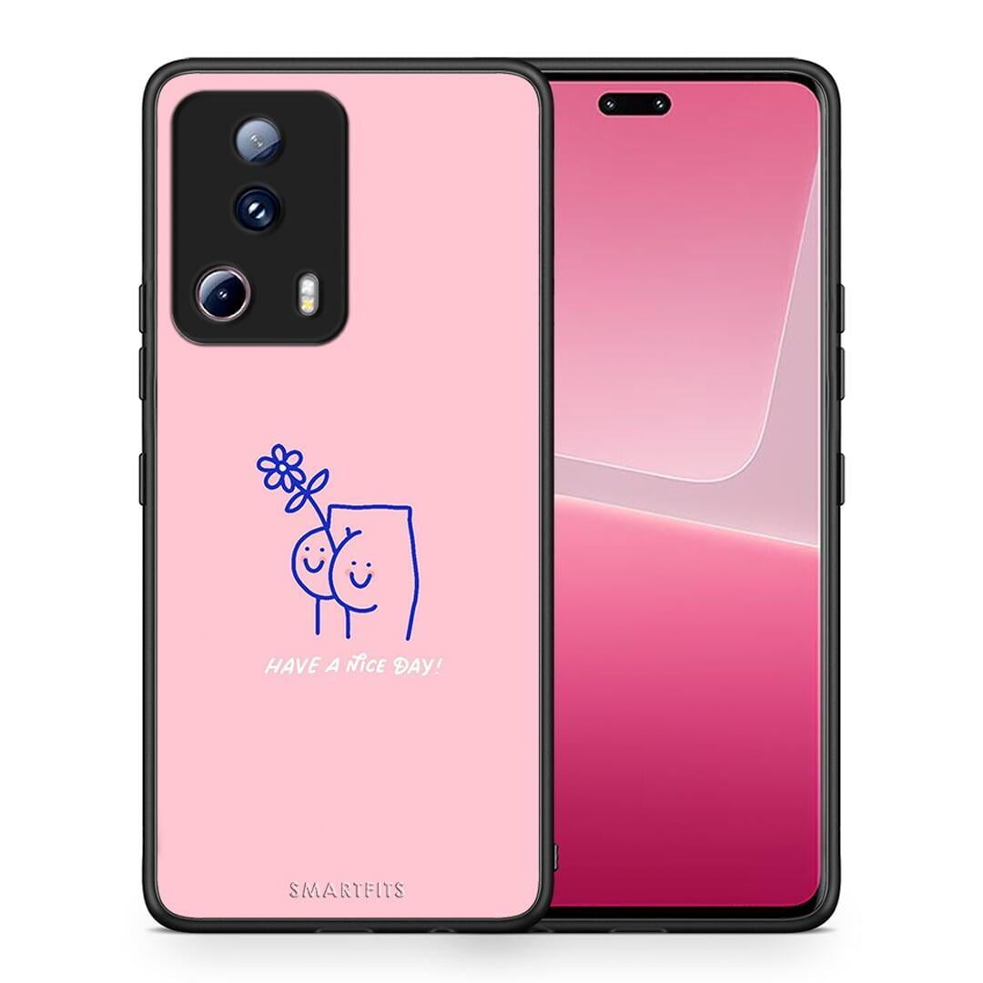 Θήκη Xiaomi 13 Lite 5G Nice Day από τη Smartfits με σχέδιο στο πίσω μέρος και μαύρο περίβλημα | Xiaomi 13 Lite 5G Nice Day Case with Colorful Back and Black Bezels