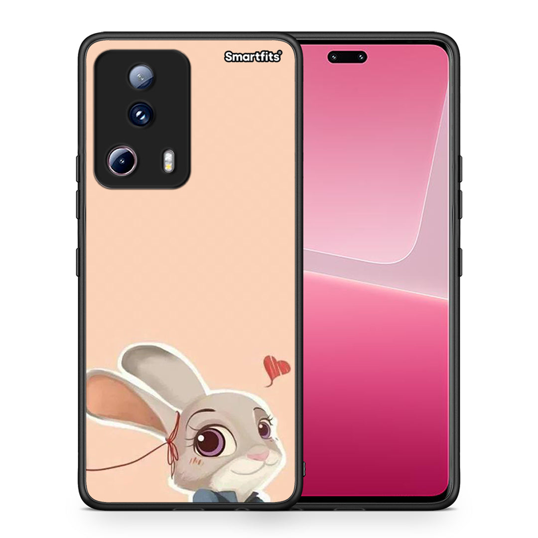Θήκη Xiaomi 13 Lite 5G Nick Wilde And Judy Hopps Love 2 από τη Smartfits με σχέδιο στο πίσω μέρος και μαύρο περίβλημα | Xiaomi 13 Lite 5G Nick Wilde And Judy Hopps Love 2 Case with Colorful Back and Black Bezels