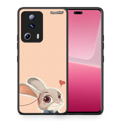 Θήκη Xiaomi 13 Lite 5G Nick Wilde And Judy Hopps Love 2 από τη Smartfits με σχέδιο στο πίσω μέρος και μαύρο περίβλημα | Xiaomi 13 Lite 5G Nick Wilde And Judy Hopps Love 2 Case with Colorful Back and Black Bezels