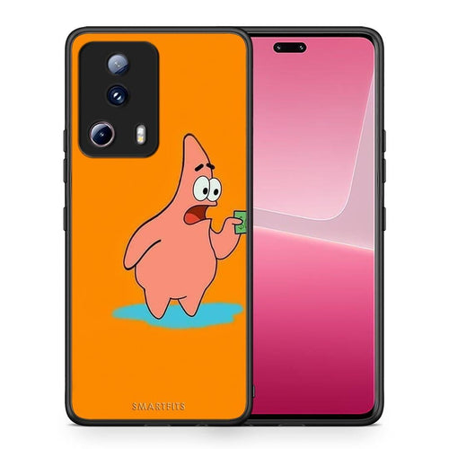 Θήκη Xiaomi 13 Lite 5G No Money 1 από τη Smartfits με σχέδιο στο πίσω μέρος και μαύρο περίβλημα | Xiaomi 13 Lite 5G No Money 1 Case with Colorful Back and Black Bezels