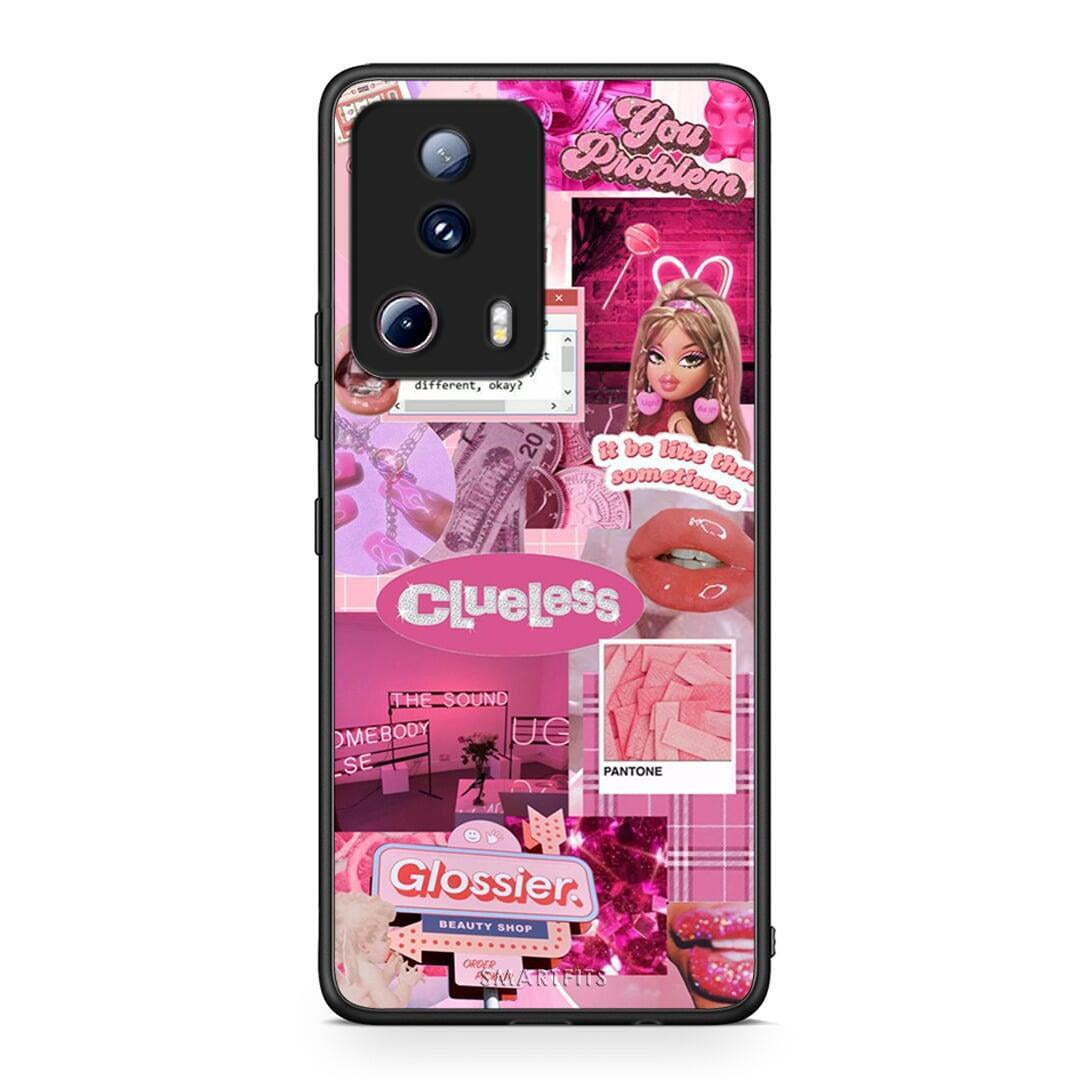 Θήκη Xiaomi 13 Lite 5G Pink Love από τη Smartfits με σχέδιο στο πίσω μέρος και μαύρο περίβλημα | Xiaomi 13 Lite 5G Pink Love Case with Colorful Back and Black Bezels