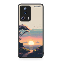 Thumbnail for Θήκη Xiaomi 13 Lite 5G Pixel Sunset από τη Smartfits με σχέδιο στο πίσω μέρος και μαύρο περίβλημα | Xiaomi 13 Lite 5G Pixel Sunset Case with Colorful Back and Black Bezels