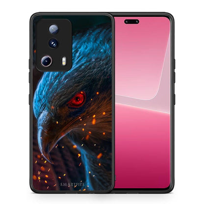 Θήκη Xiaomi 13 Lite 5G PopArt Eagle από τη Smartfits με σχέδιο στο πίσω μέρος και μαύρο περίβλημα | Xiaomi 13 Lite 5G PopArt Eagle Case with Colorful Back and Black Bezels