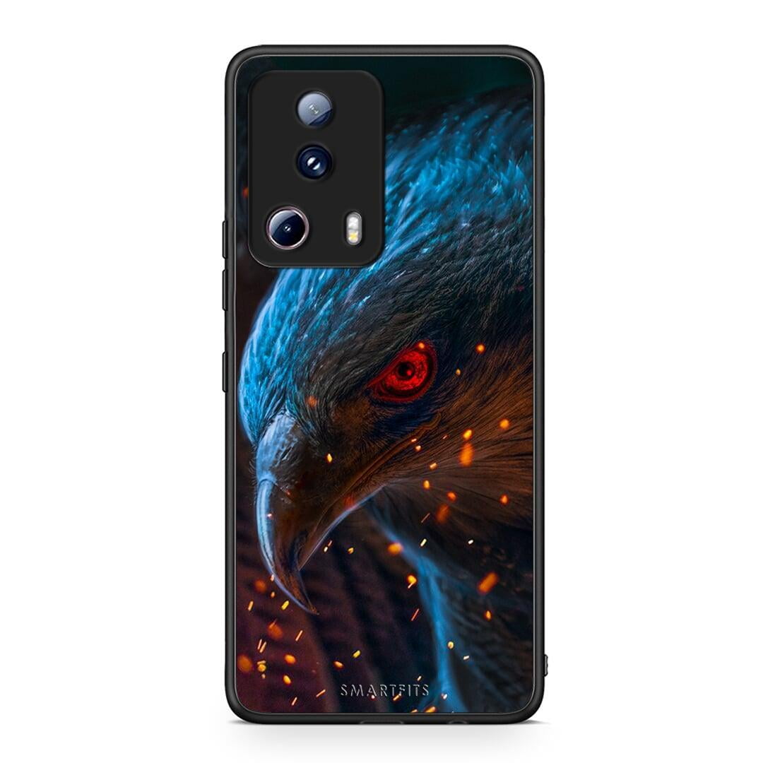 Θήκη Xiaomi 13 Lite 5G PopArt Eagle από τη Smartfits με σχέδιο στο πίσω μέρος και μαύρο περίβλημα | Xiaomi 13 Lite 5G PopArt Eagle Case with Colorful Back and Black Bezels
