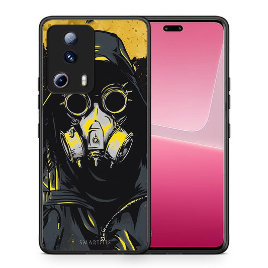 Θήκη Xiaomi 13 Lite 5G PopArt Mask από τη Smartfits με σχέδιο στο πίσω μέρος και μαύρο περίβλημα | Xiaomi 13 Lite 5G PopArt Mask Case with Colorful Back and Black Bezels