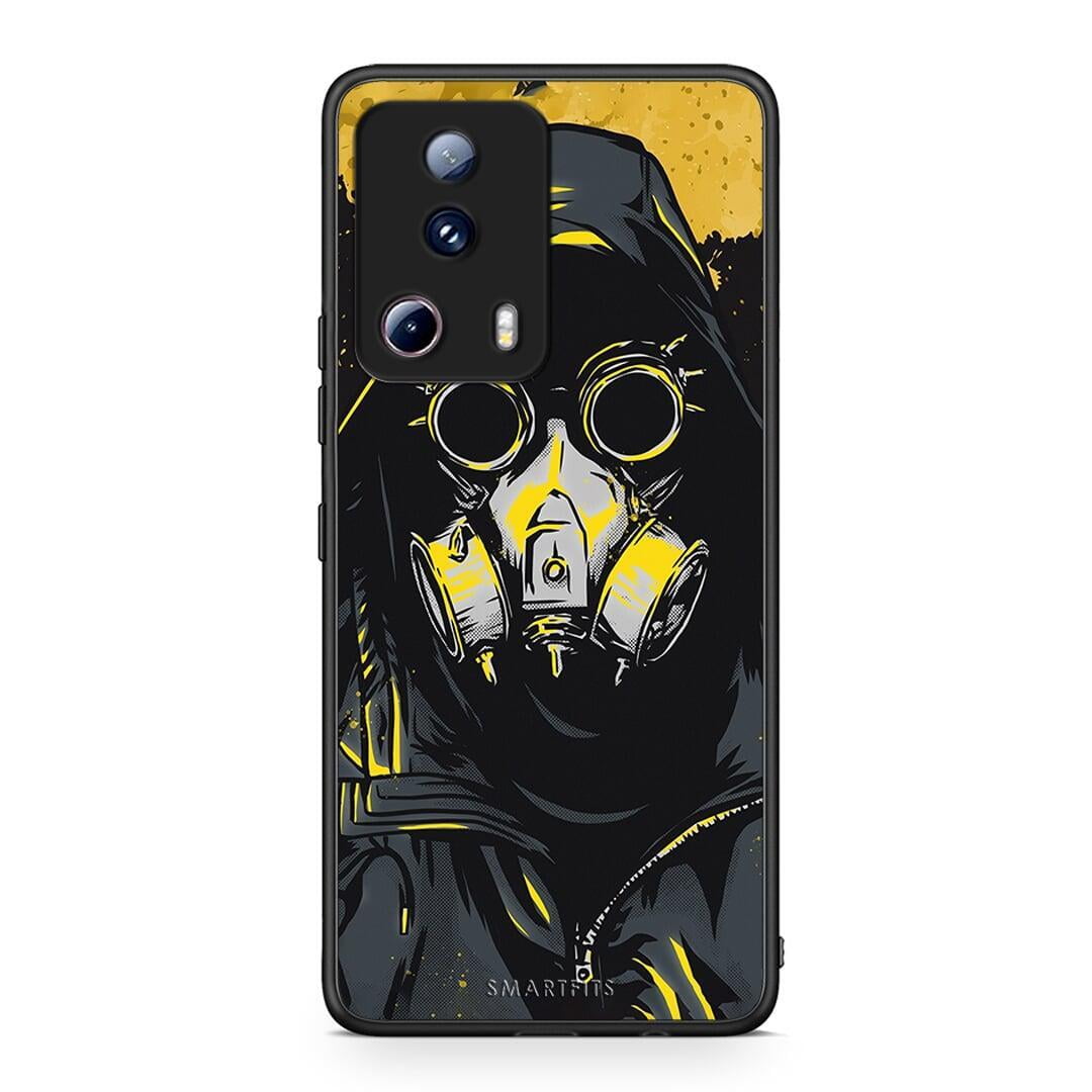 Θήκη Xiaomi 13 Lite 5G PopArt Mask από τη Smartfits με σχέδιο στο πίσω μέρος και μαύρο περίβλημα | Xiaomi 13 Lite 5G PopArt Mask Case with Colorful Back and Black Bezels