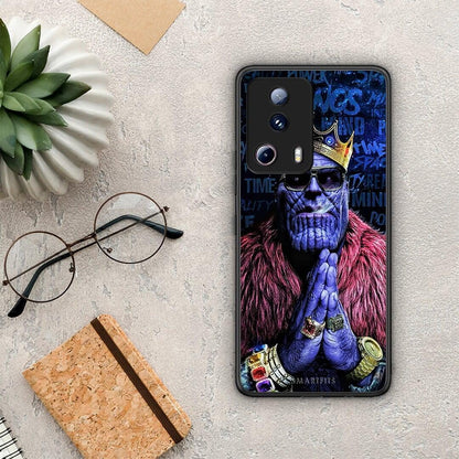 Θήκη Xiaomi 13 Lite 5G PopArt Thanos από τη Smartfits με σχέδιο στο πίσω μέρος και μαύρο περίβλημα | Xiaomi 13 Lite 5G PopArt Thanos Case with Colorful Back and Black Bezels