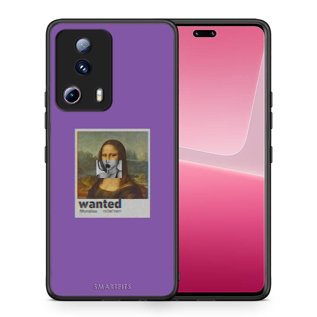 Θήκη Xiaomi 13 Lite 5G Popart Monalisa από τη Smartfits με σχέδιο στο πίσω μέρος και μαύρο περίβλημα | Xiaomi 13 Lite 5G Popart Monalisa Case with Colorful Back and Black Bezels