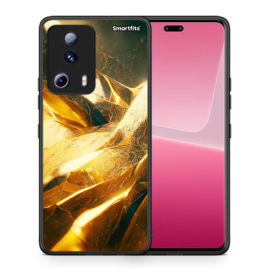 Θήκη Xiaomi 13 Lite 5G Real Gold από τη Smartfits με σχέδιο στο πίσω μέρος και μαύρο περίβλημα | Xiaomi 13 Lite 5G Real Gold Case with Colorful Back and Black Bezels