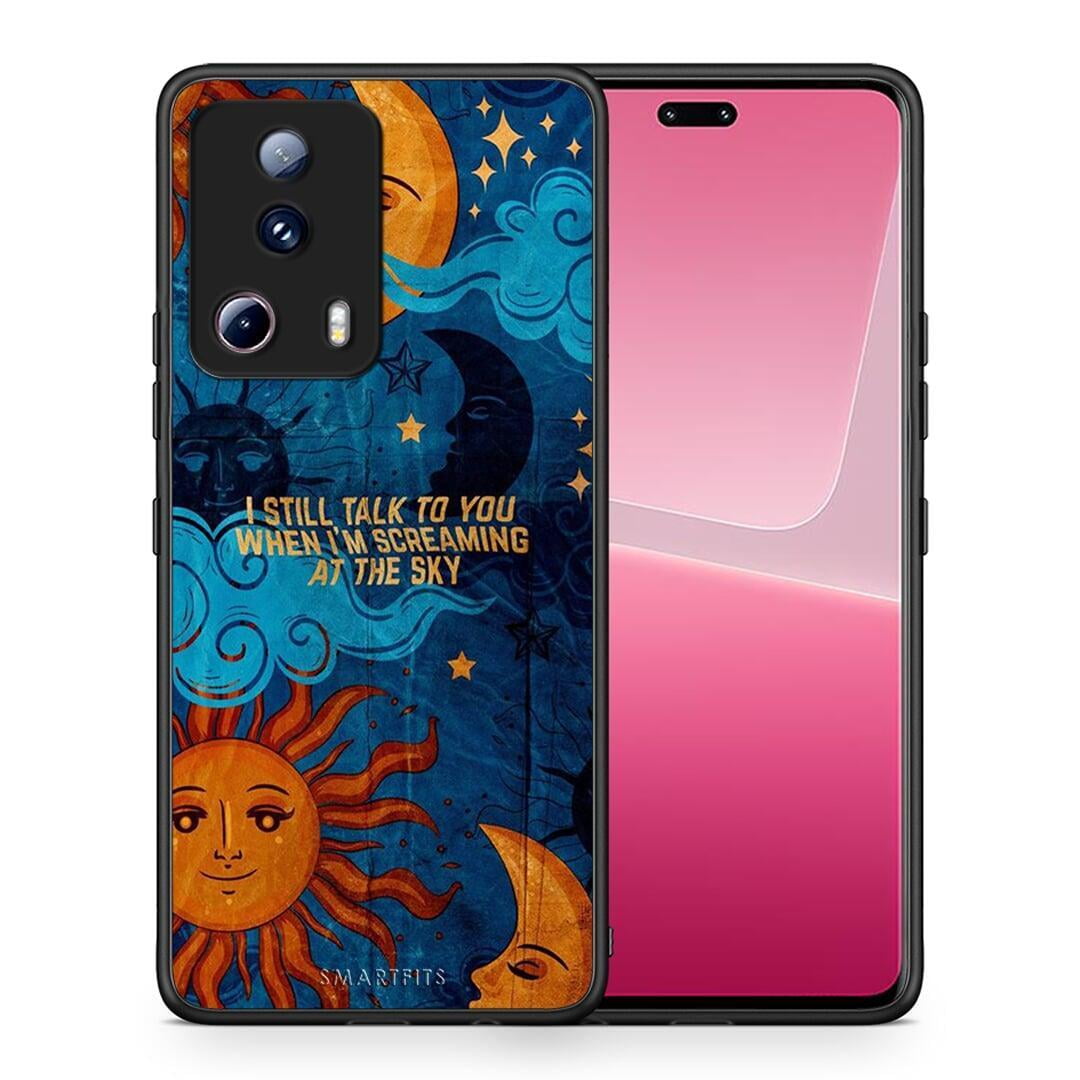 Θήκη Xiaomi 13 Lite 5G Screaming Sky από τη Smartfits με σχέδιο στο πίσω μέρος και μαύρο περίβλημα | Xiaomi 13 Lite 5G Screaming Sky Case with Colorful Back and Black Bezels