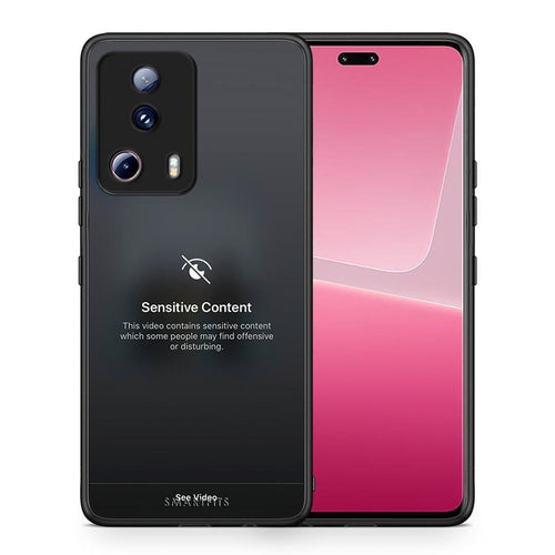 Θήκη Xiaomi 13 Lite 5G Sensitive Content από τη Smartfits με σχέδιο στο πίσω μέρος και μαύρο περίβλημα | Xiaomi 13 Lite 5G Sensitive Content Case with Colorful Back and Black Bezels