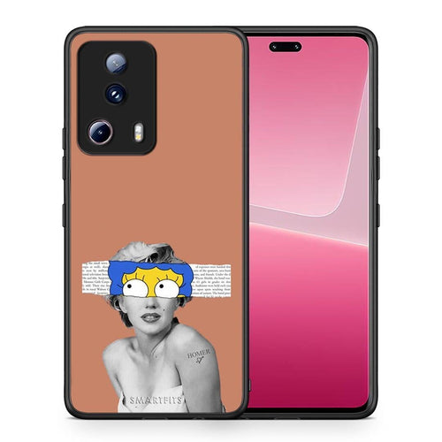 Θήκη Xiaomi 13 Lite 5G Sim Merilyn από τη Smartfits με σχέδιο στο πίσω μέρος και μαύρο περίβλημα | Xiaomi 13 Lite 5G Sim Merilyn Case with Colorful Back and Black Bezels