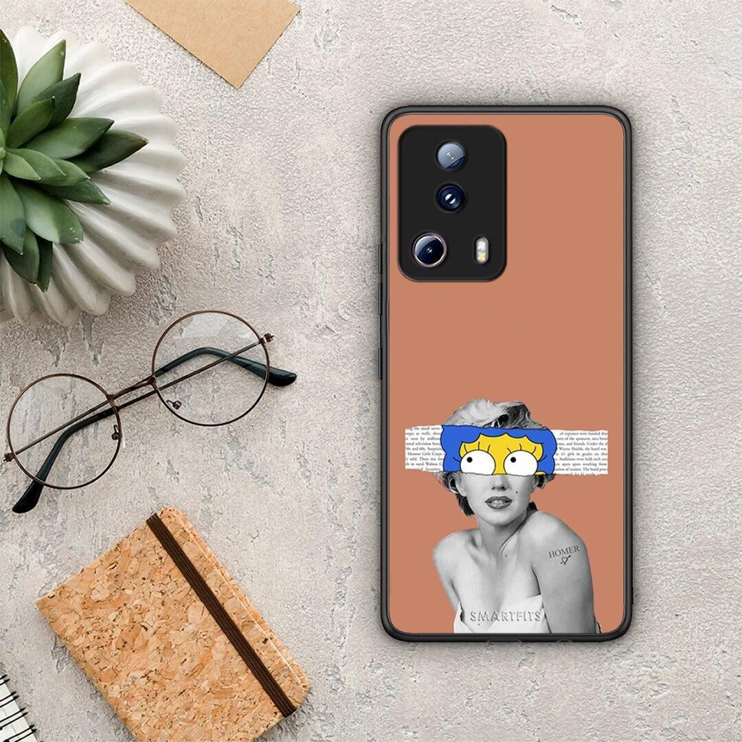 Θήκη Xiaomi 13 Lite 5G Sim Merilyn από τη Smartfits με σχέδιο στο πίσω μέρος και μαύρο περίβλημα | Xiaomi 13 Lite 5G Sim Merilyn Case with Colorful Back and Black Bezels