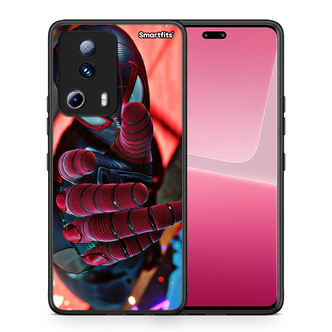 Θήκη Xiaomi 13 Lite 5G Spider Hand από τη Smartfits με σχέδιο στο πίσω μέρος και μαύρο περίβλημα | Xiaomi 13 Lite 5G Spider Hand Case with Colorful Back and Black Bezels