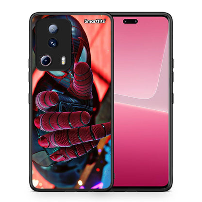 Θήκη Xiaomi 13 Lite 5G Spider Hand από τη Smartfits με σχέδιο στο πίσω μέρος και μαύρο περίβλημα | Xiaomi 13 Lite 5G Spider Hand Case with Colorful Back and Black Bezels