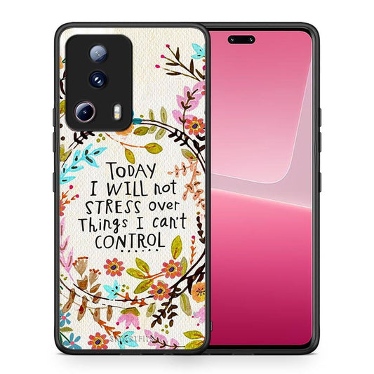 Θήκη Xiaomi 13 Lite 5G Stress Over από τη Smartfits με σχέδιο στο πίσω μέρος και μαύρο περίβλημα | Xiaomi 13 Lite 5G Stress Over Case with Colorful Back and Black Bezels