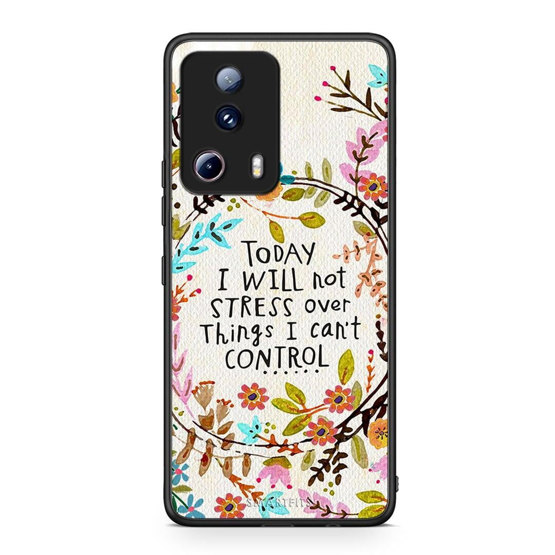 Θήκη Xiaomi 13 Lite 5G Stress Over από τη Smartfits με σχέδιο στο πίσω μέρος και μαύρο περίβλημα | Xiaomi 13 Lite 5G Stress Over Case with Colorful Back and Black Bezels