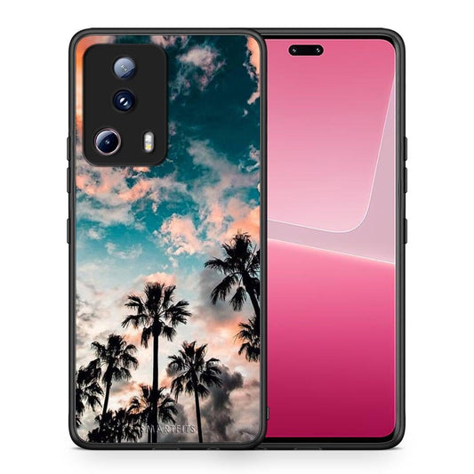 Θήκη Xiaomi 13 Lite 5G Summer Sky από τη Smartfits με σχέδιο στο πίσω μέρος και μαύρο περίβλημα | Xiaomi 13 Lite 5G Summer Sky Case with Colorful Back and Black Bezels