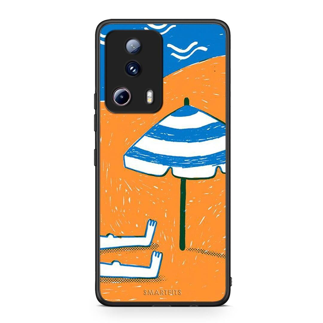 Θήκη Xiaomi 13 Lite 5G Summering από τη Smartfits με σχέδιο στο πίσω μέρος και μαύρο περίβλημα | Xiaomi 13 Lite 5G Summering Case with Colorful Back and Black Bezels
