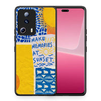 Thumbnail for Θήκη Xiaomi 13 Lite 5G Sunset Memories από τη Smartfits με σχέδιο στο πίσω μέρος και μαύρο περίβλημα | Xiaomi 13 Lite 5G Sunset Memories Case with Colorful Back and Black Bezels