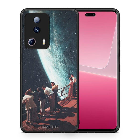 Θήκη Xiaomi 13 Lite 5G Surreal View από τη Smartfits με σχέδιο στο πίσω μέρος και μαύρο περίβλημα | Xiaomi 13 Lite 5G Surreal View Case with Colorful Back and Black Bezels