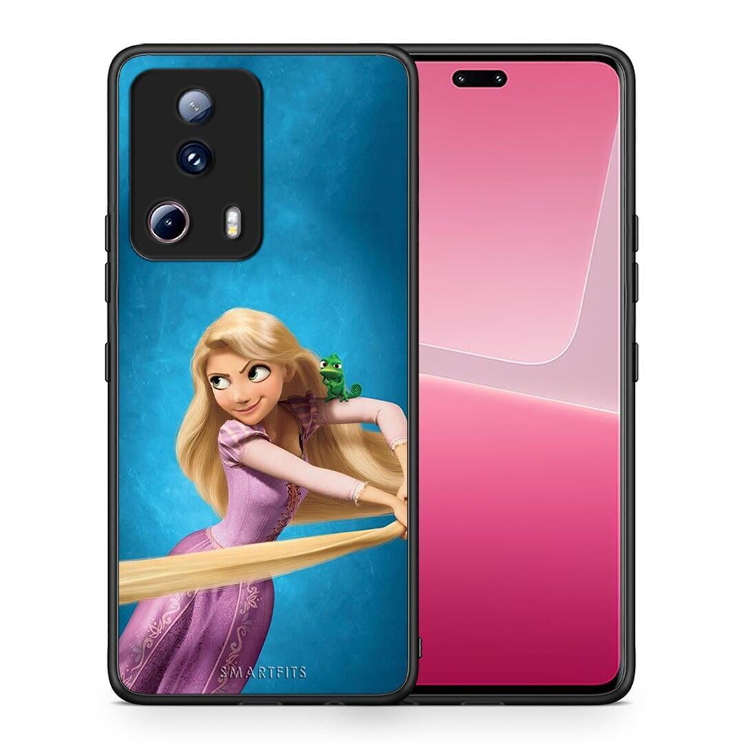 Θήκη Xiaomi 13 Lite 5G Tangled 2 από τη Smartfits με σχέδιο στο πίσω μέρος και μαύρο περίβλημα | Xiaomi 13 Lite 5G Tangled 2 Case with Colorful Back and Black Bezels